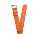 Nylon Nato Steel Strap - International Orange