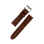 Calf Leather 2pcs Steel Strap - Milk Chocolate