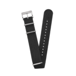 Seatbelt Nato Stainless Steel Strap - Black